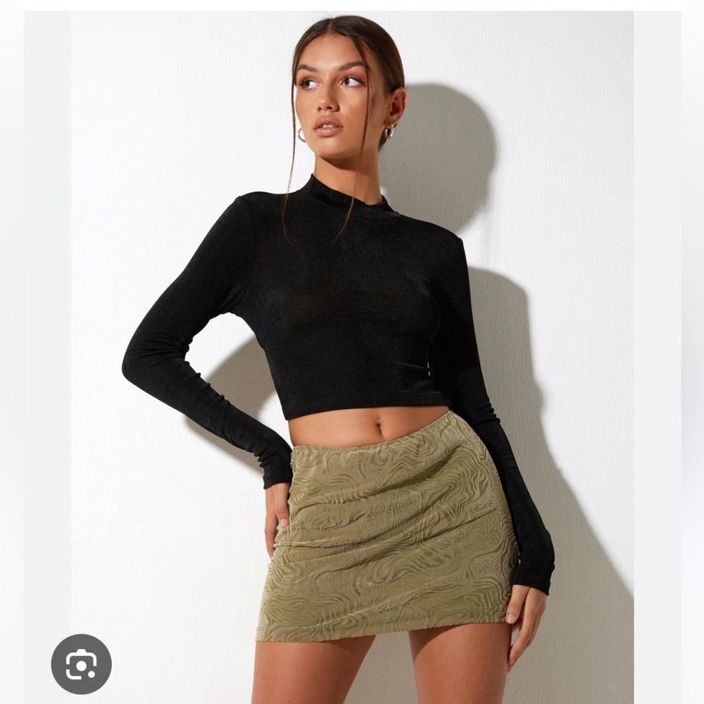 Motel Rocks Green Mini Skirt US XS